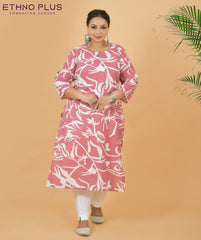 Dusty Pink Premium 100% Cotton Kurti