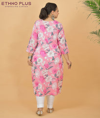 Gulbahar Pink Premium 100% Cotton Kurti