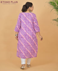 Rajasthani Lehriya Premium 100% Cotton  Kurti