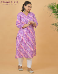 Rajasthani Lehriya Premium 100% Cotton  Kurti