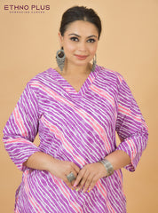 Rajasthani Lehriya Premium 100% Cotton  Kurti