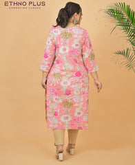 Gulbahar Light Pink Premium 100% Cotton Kurti