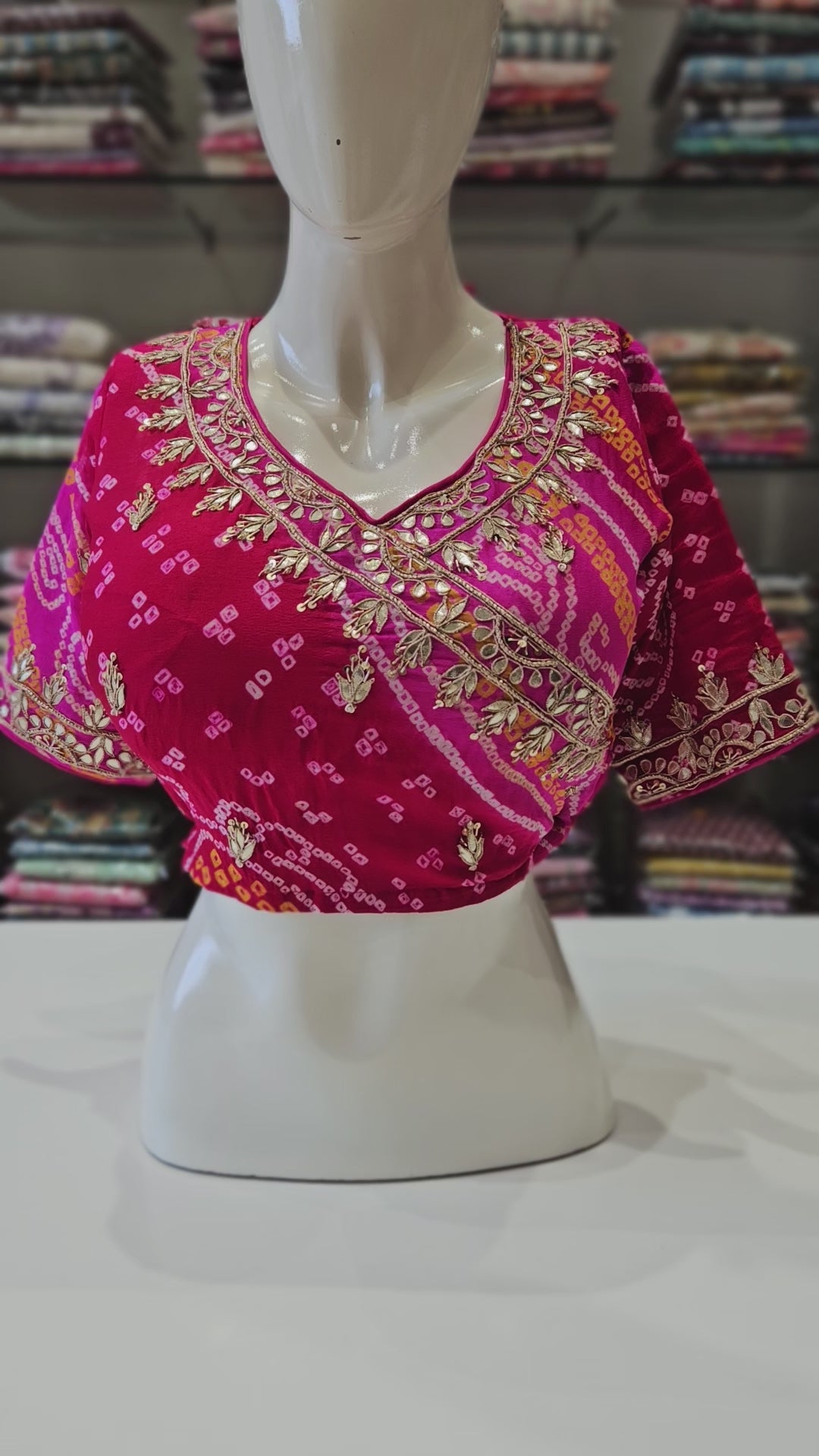 Blouse DNo EPB502 Rani Bandhej